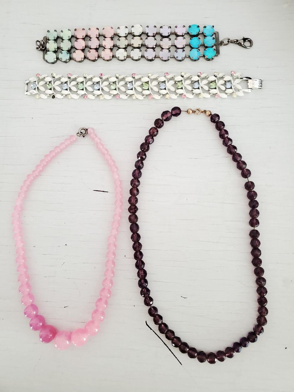 Vintage Necklace and Bracelet Lot of 4